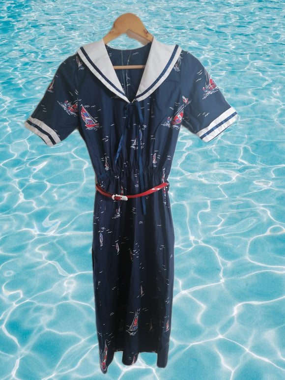 Navy Sailor Dress 1980`s